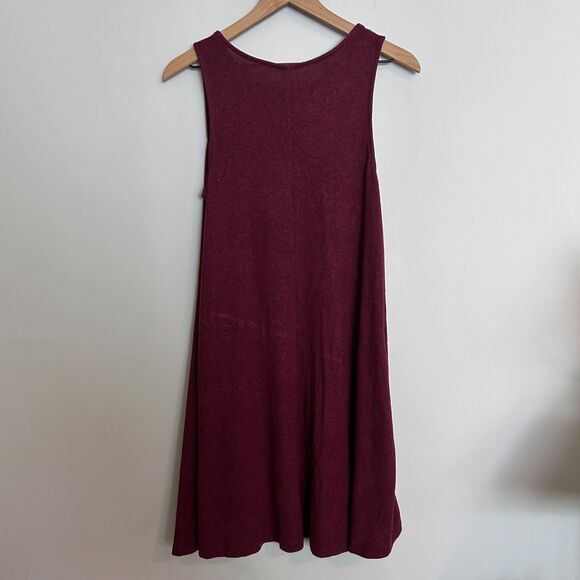 Old Navy Maroon Burgundy Wine Cozy Trapeze Swing Dress Size Medium - Picture 6 of 7